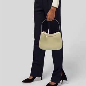 By Far Kiki Semi Patent Bag olive color